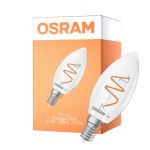 Osram Vintage 1906 LED Classic Slim E14 Bougie Filament Claire 3.1W 300lm - 927 Blanc Très Chaud | Meilleur Rendu Des Couleurs - Dimmable - Équivalent 25W