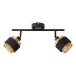 Ledvance Decor Spot Hornet Plafond Spot Noir 2x2.8W - 827 Blanc Très Chaud | Incl. 2x E14