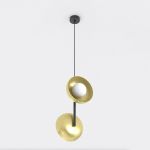 Emibig Suspension Luminaire Vanila Acier Dorée | Convient pour 2x G9 - Max 8W