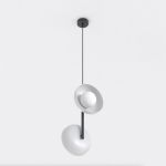 Emibig Suspension Luminaire Vanila Acier Gris | Convient pour 2x G9 - Max 8W