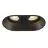 SLV Horn Double Spot Aluminium Noir | Convient pour 2x GU10 