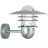 Nordlux Agger Applique Murale Acier et Verre Gris | IP54 - Détecteur de Mouvement et de Lumière - Convient pour E27