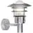 Nordlux Lønstrup 22 Applique Murale Acier et Verre Gris | 220mm - IP44 - Convient pour E27 - Détecteur de Mouvement et de Lumière