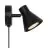 Nordlux Eik Applique Murale Métal Noir | Convient pour 1x GU10