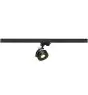 SLV Spot Sur Rail Kalu 3 Phases  Aluminium Noir Rond 13W 970lm 35D - 830 Blanc Chaud | Dimmable 