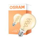 Osram Vintage 1906 LED E27 Globe Filament Twist Dorée 8W 806lm - 922 Blanc Très Chaud | Meilleur Rendu Des Couleurs - Dimmable - Équivalent 60W