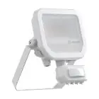 Ledvance Projecteur LED Aluminium Blanc 8W 1100lm 100D - 830 Blanc Chaud | IP65 - Détecteur De Mouvement Et De Lumière - Symétrique