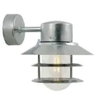 Nordlux Blokhus Applique Murale Acier et Verre Gris | IP54 - Convient pour E27