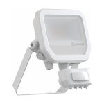 Ledvance LED Floodlight Aluminium Wit 8W 1100lm 100D - 830 Warm Wit | IP65 - Bewegings- En Lichtsensor - Symmetrisch