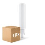 Voordeelpak 10x Ledvance Dulux D/E LED 10W - 840 Koel Wit | 4-Pin - Vervangt 26W