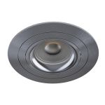 Noxion Inbouw Spot Logic MR16 Kantelbaar Grijs | 92mm - Zaagmaat 80mm - IP20 - incl. GU10 Fitting 