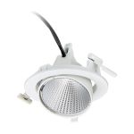 Philips LED Spot Greenspace Accent Elbow Aluminium Wit 31W 3900lm 36D - 930 Warm Wit | 163mm - IP20 - Beste Kleurweergave - Dali Dimbaar