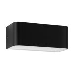Eglo Wandlamp Sania 4 Aluminium Zwart Wit 10W 1300lm - 830 Warm Wit | IP20 