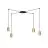 Emibig Hanglamp Traker Staal Zwart | Geschikt voor 4x GU10 - Max 10W