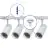 Bright Choice Complete Set 1-Fase Rail 1 Meter Wit | incl. 4x Spot + GU10 2700K 3W Dimbaar + Eindkap, Voedingsconnector