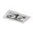 Noxion Inbouw Spot Zonder frame Pro 2x MR16 Kantelbaar Wit | Zaagmaat 181x97mm - GU10 Fitting