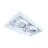 Noxion Inbouw Spot Zonder frame Pro 2x AR111 Kantelbaar Wit | Zaagmaat 314x164mm - G53 Fitting