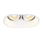 SLV Horn Dubbel Spot Aluminium Wit | Geschikt voor 2x GU10 