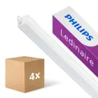 Voordeelpak 4x Philips LED Montagebalk Ledinaire BN021C 20W 1900lm - 830 Warm Wit | 120cm