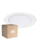 Voordeelpak 4x Noxion LED Downlight Slim V2.0 20W 2000lm 120D - 830 Warm Wit | 225mm - Zaagmaat 200mm - IP44 