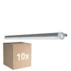 Voordeelpak 10x Ledvance LED Waterdichte Montagebalk Vochtbestendig Compact 44W 5400lm - 840 Koel Wit | 120cm 